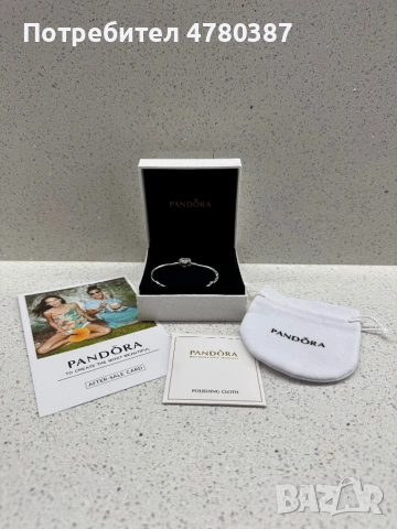 Сребърна гривна Pandora Infinity Heart , снимка 4 - Гривни - 54007360