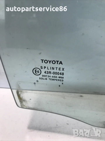 Стъкло задна дясна врата за Toyota Avensis 2.0 D4D (2005) 43R-00048, снимка 2 - Части - 54362420