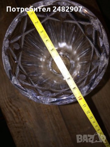 Кристална ретро ваза, снимка 5 - Вази - 29356408