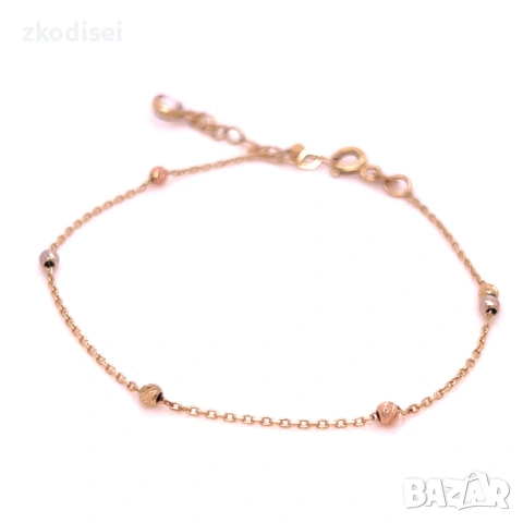 Златна дамска гривна 1,33гр. 14кр. проба:585 модел:35999-5, снимка 3 - Гривни - 53256960