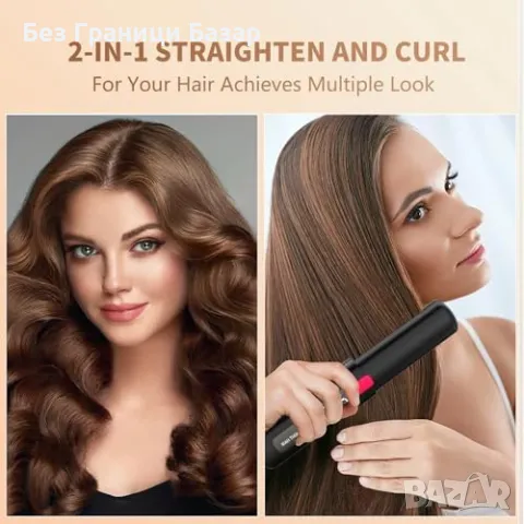 Нова Безжична 2 в 1 преса и маша за коса жени с USB и батерия 4500mAh, снимка 5 - Преси за коса - 49606012