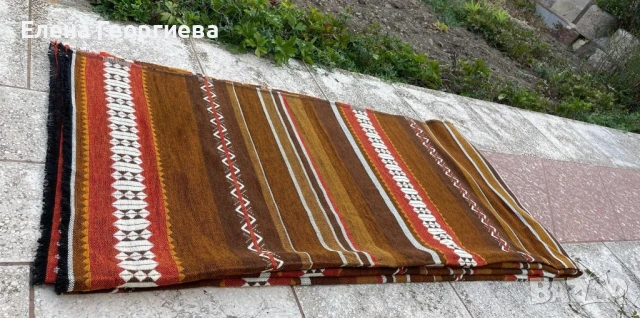 тъкана черга размер 130/500 см. , снимка 2 - Килими - 51246516