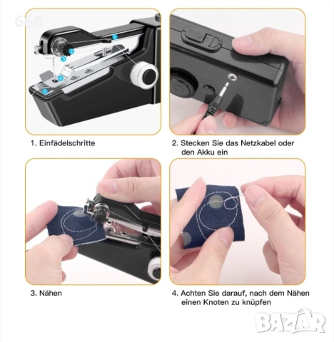 Мини преносима шевна машина, снимка 8 - Друга електроника - 54083861