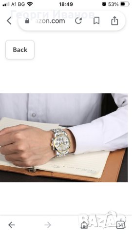 Мъжки аналогов кварцов ръчен часовник - бизнес ежедневен светещ хронограф кварцов 30M водоустойчив р, снимка 5 - Мъжки - 42574335