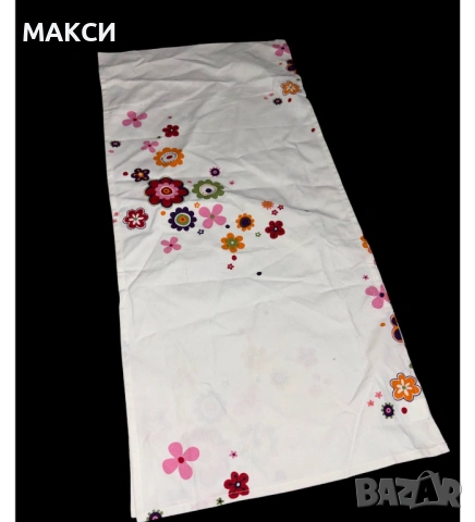 Плътен разкошен дълъг памучен тишлайфер с красиви цветя