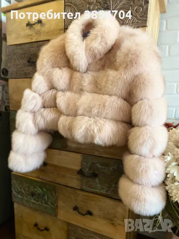 Палто естествен косъм*лисица , снимка 13 - Палта, манта - 47968109