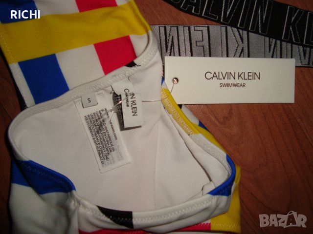 CALVIN KLEIN – Цял бански шарен, снимка 8 - Бански костюми - 36727584