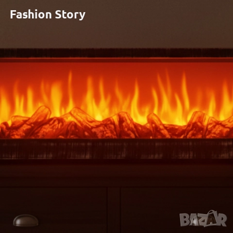 Изкуствена LED камина 24'' – уют и пламък без дим и поддръжка, снимка 3 - Лед осветление - 51925449