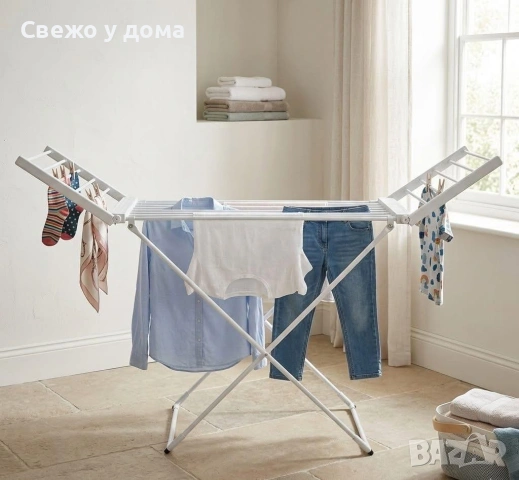 Електрическа сгъваема сушилня за дрехи с отопляеми пръчки SmartDry Fold 220