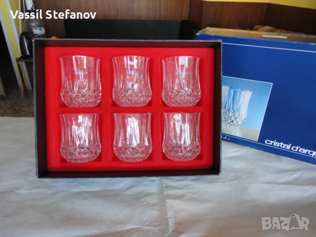 Кристални чаши  Френски оргинал, снимка 13 - Други стоки за дома - 52529908