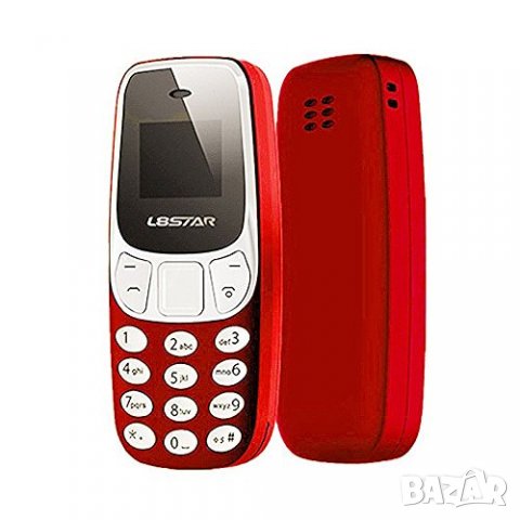Мини телефон, BM10, с промяна на гласа, малък телефон, L8Star BM10, Nokia 3310 Нокия, червен , снимка 2 - Други - 34783791