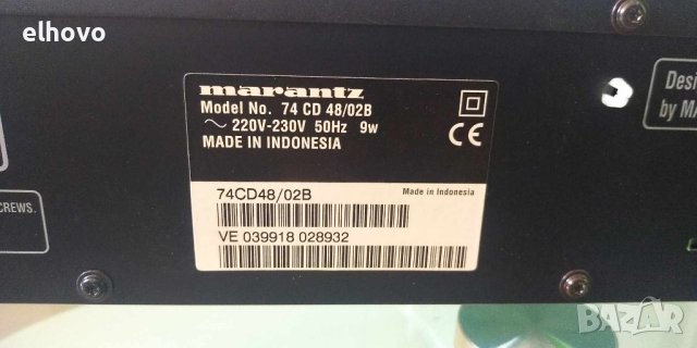 CD player Marantz CD-48, снимка 10 - Аудиосистеми - 42518003