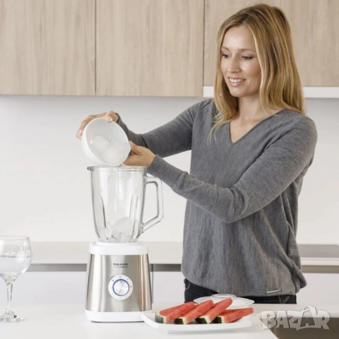 Блендер Taurus Optima Pure – 1500W мощност, 1,5L стъклена кана и ледосекач, снимка 3 - Друга електроника - 51895402