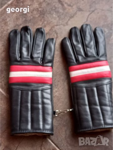 Ретро скиорски ръкавици естествена кожа , снимка 1 - Зимни спортове - 39305540