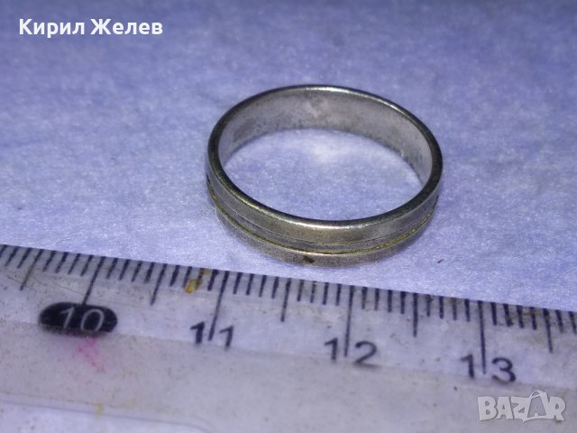 СТАР СТИЛЕН СРЕБЪРЕН ПРЪСТЕН ОКСИДИРАНО СРЕБРО 925 Тип ХАЛКА РЪЧНА ИЗРАБОТКА 40107, снимка 7 - Пръстени - 42760849