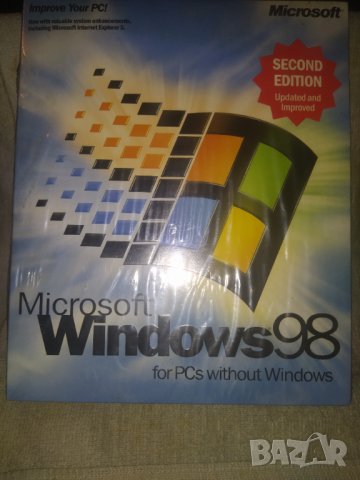 Рядък оригинален неотварян Windows 98 second edition origin : Ireland, снимка 1