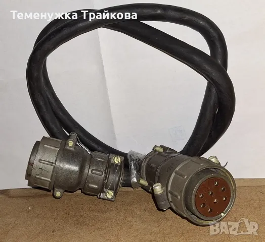 Военен кабел с две еднакви розетки ШР32П8НШ3 , снимка 2 - Кабели и адаптери - 50393383