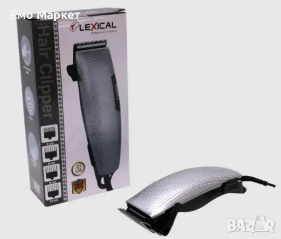 Машинка за подстригване Lexical LHC-5611, 12W, 4 различни гребена, Сив/Син, снимка 7 - Машинки за подстригване - 49393853