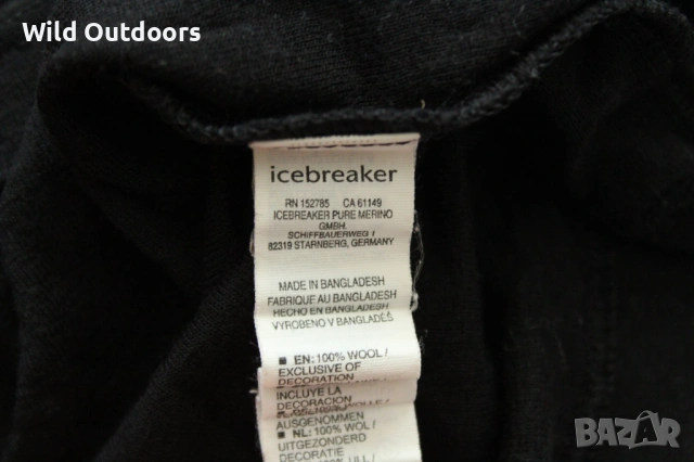 ICEBREAKER - мъжка мерино горница, размер L, снимка 4 - Спортни дрехи, екипи - 54114411