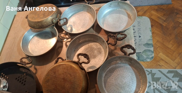 Седем медни тиганчета, снимка 2 - Други стоки за дома - 52794349