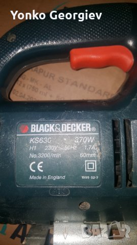 Зеге BLACK&DECKER KS 630 370W, снимка 2 - Други инструменти - 31080892