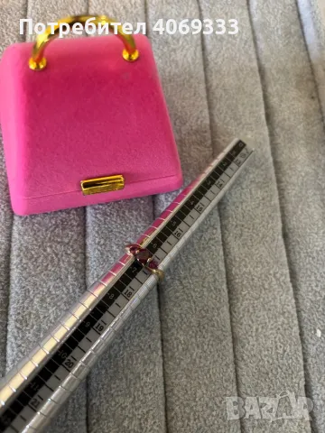 Златен пръстен с естествени камъни 9к /333, снимка 3 - Пръстени - 49872335