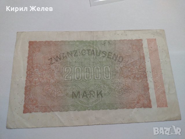 Райх банкнота - Германия - 20 000марки / 1923 година - 17992, снимка 8 - Нумизматика и бонистика - 31024601