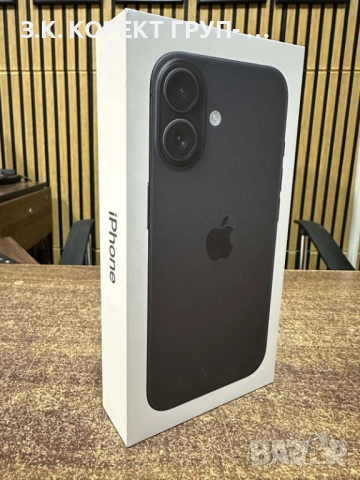 НОВ Apple iPhone 16 128GB Black / Гаранция 24м. / запечатан, снимка 2 - Apple iPhone - 52655421
