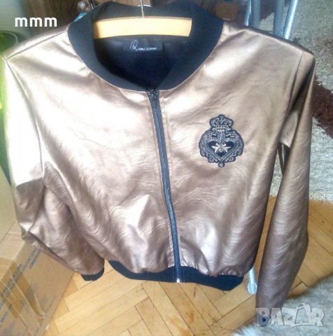 Златисто ,леко яке размер М-L., снимка 2 - Якета - 30482625