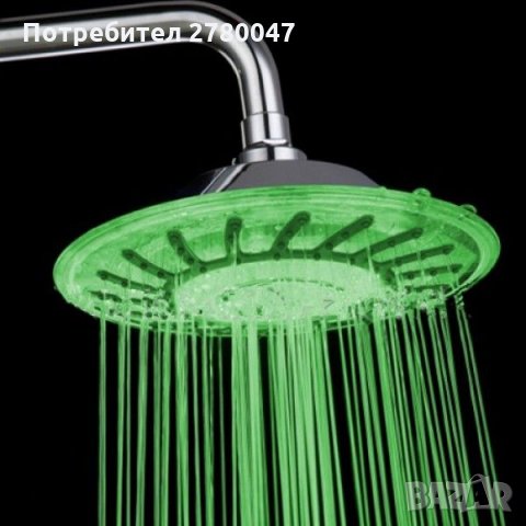 Светеща душ пита за баня в седем цвята, снимка 1 - Душове - 30069869