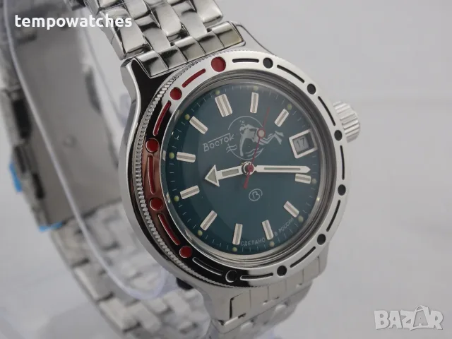 ВОСТОК АМФИБИЯ АВТОМАТИЧЕН-"SCUBA DUDE" ref: 420059, снимка 6 - Мъжки - 43232645