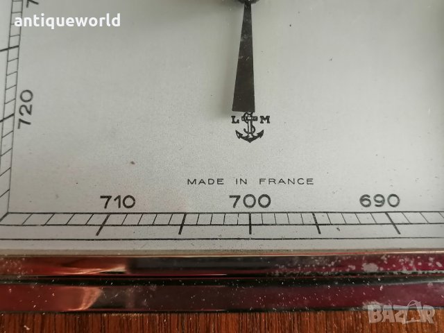 Стар Френски  БАРОМЕТЪР LM Bordeaux, снимка 2 - Антикварни и старинни предмети - 30756905