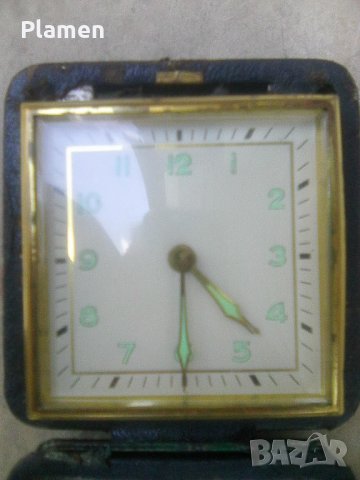 Пътнически японски механичен часовник будилник, снимка 5 - Други ценни предмети - 37285311
