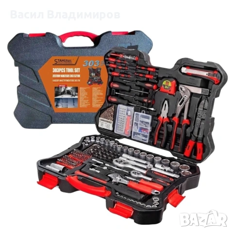 Гедоре к-т 303части 1/2", 1/4" STAHLMAYER