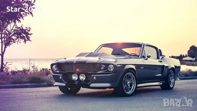 Светеща картина с LED осветление - Ford Mustang Shelby GT 500