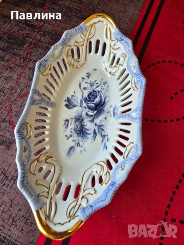 Порцеланова фруктиера , снимка 4 - Чинии - 51772930