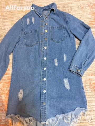 Дънкова рокля размер С, снимка 3 - Рокли - 52718590