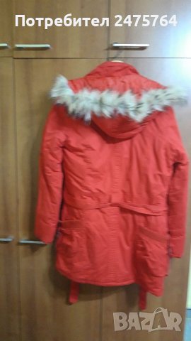 Зимно яке с качулка, снимка 2 - Якета - 38795742