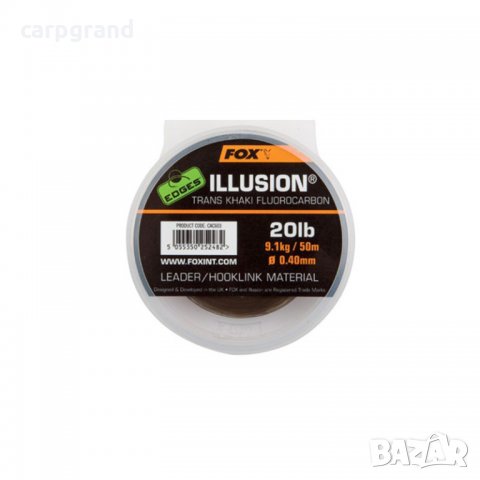 Флуорокарбон FOX Edges Illusion 20lbs 50м., снимка 1 - Такъми - 30956544