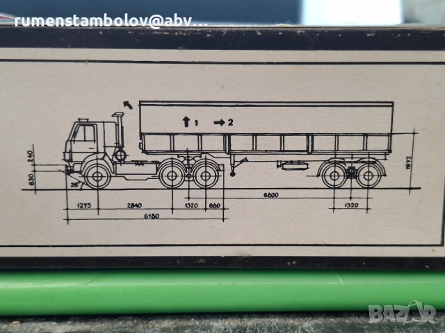 КамАЗ 5410 с прицеп (без тента), 1:43 Арек, Елекон, снимка 7 - Колекции - 53063861