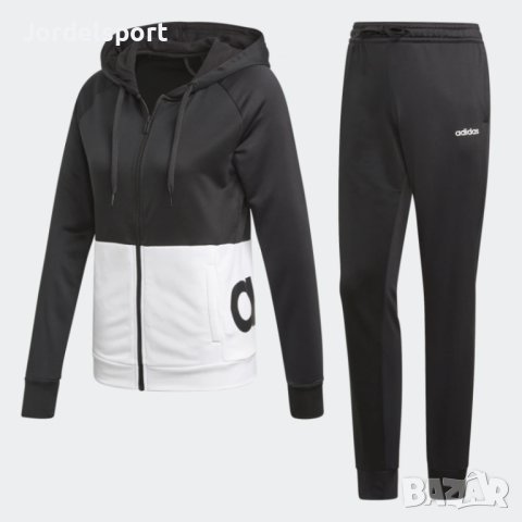 Дамски екип Adidas Linear Hoodie, снимка 1 - Спортни екипи - 44338969