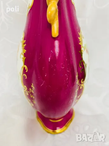 антикварна порцеланова ваза , снимка 8 - Вази - 48716974