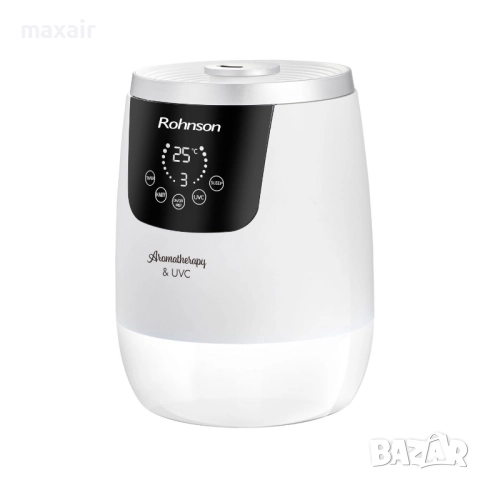Ултразвуков овлажнител Rohnson R-9517 UV-C Антибактериален Ultrasonic*Гаранция 2 години, снимка 3 - Овлажнители и пречистватели за въздух - 52293508