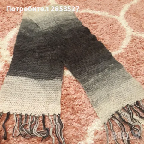 Меланж Шал с ресни , снимка 2 - Шалове - 47555960