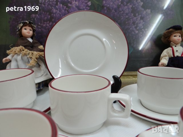 Английски порцеланови двойни сетове на Dudsson, снимка 3 - Чаши - 42187294