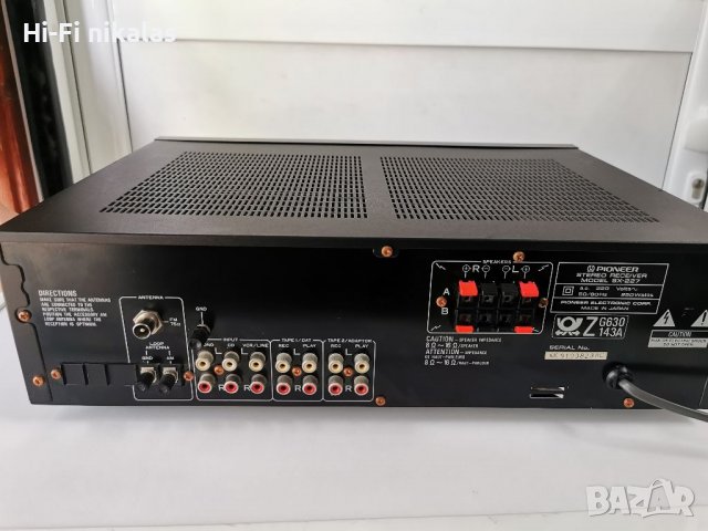 Стерео Усилвател Ресийвър PIONEER SX-227, снимка 6 - Ресийвъри, усилватели, смесителни пултове - 37727608