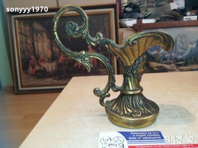 кана-горна част-мед/месинг-19х19х9см-внос холандия, снимка 12 - Колекции - 30474536