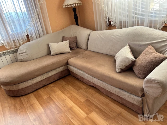 Хоров ъгъл+фотьойл, снимка 6 - Дивани и мека мебел - 50589682