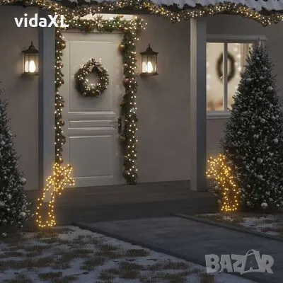 vidaXL Коледна светеща украса с шипове, метеор, 80 LED, 62 см(SKU:357722), снимка 2 - Декорация за дома - 48728930