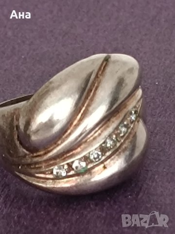  Красив сребърен пръстен # 32РО, снимка 4 - Пръстени - 44389561